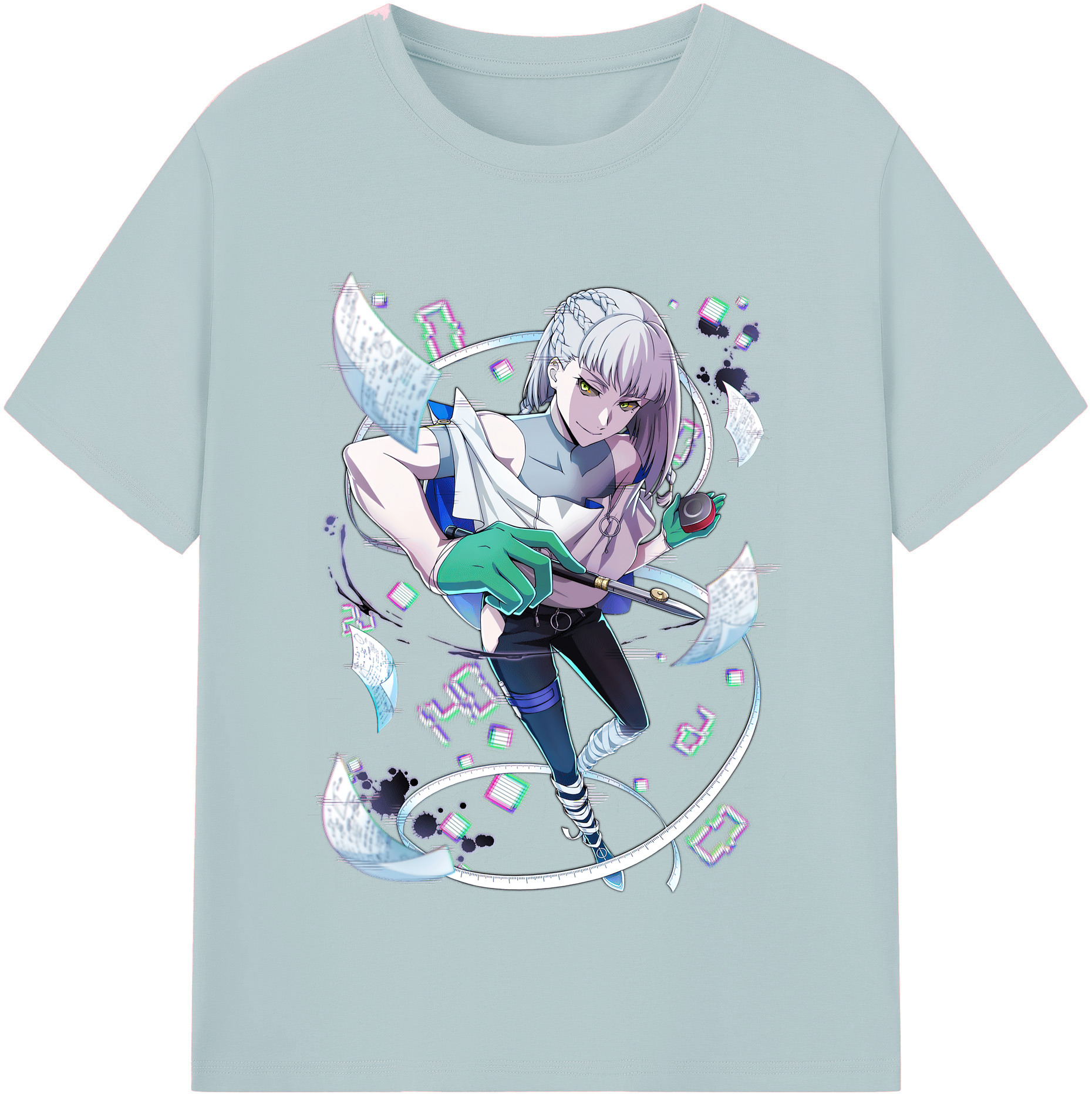 （画像用） 文豪ストレイドッグス Bungo Stray Dogs 綿100％半袖Tシャツ（フロントプリント）